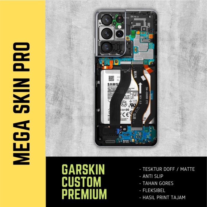 Skin Samsung S21 Ultra Fullbody - isi 2 buah - mesin teardown