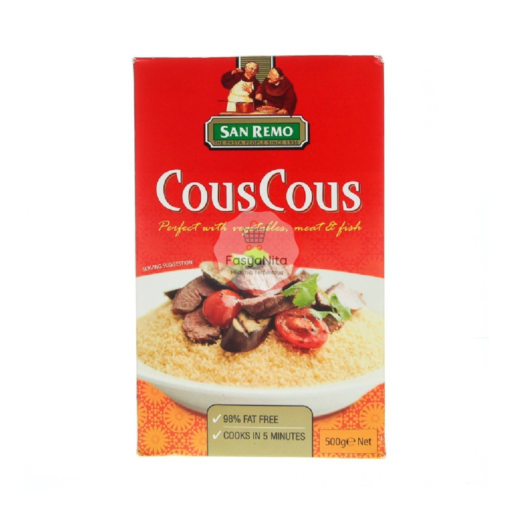 

SAN REMO COUS COUS 500GR - BUTIRAN PASTA KECIL - COUSCOUS SEMOLINA DURUM - MAGHREB DISH