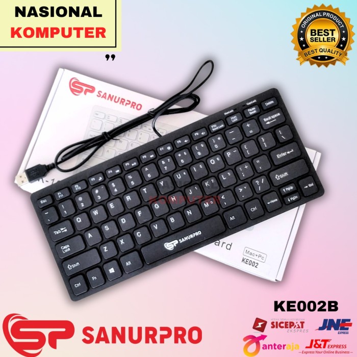 Keyboard Mini USB Slim untuk Windows & Mac Waterproof