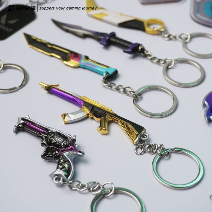 RK Keychain Valorant Weapon Vandal Phantom Operator Gantungan Kunci Accesories