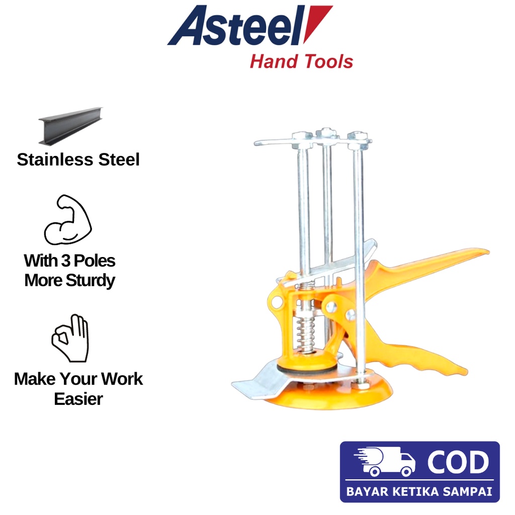 

ASTEEL Tile locator wall - Alat bantu pasang keramik granit dinding bahan anti karat stainless steel - alat perata keramik mudah di gunakan