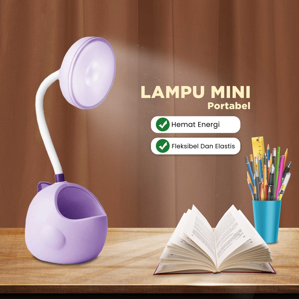 LED Table Lamp Siswa Baca lampu samping tempat tidur