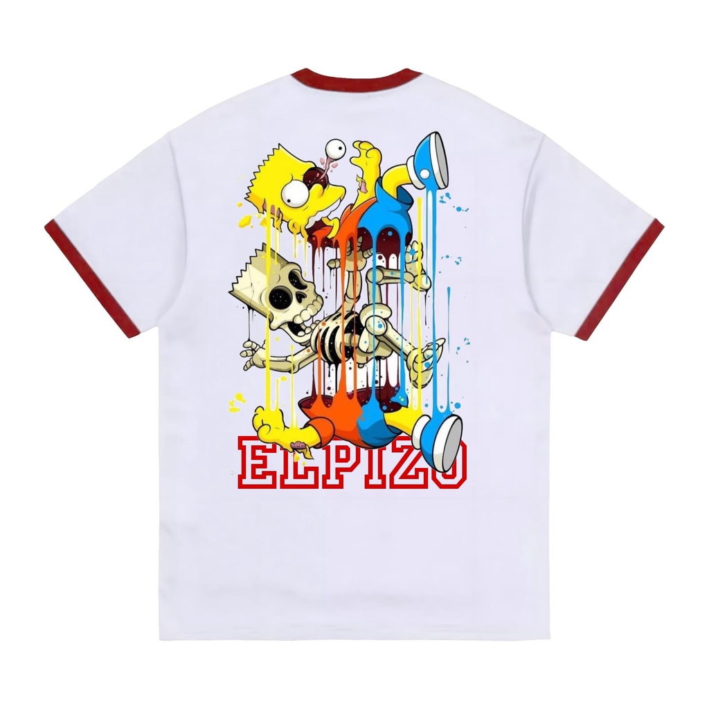 Elpizo Apparel | T-shirt Ringer Tee | The Simpson | Pakaian pria | Pakaian wanita | Vintage | Casual
