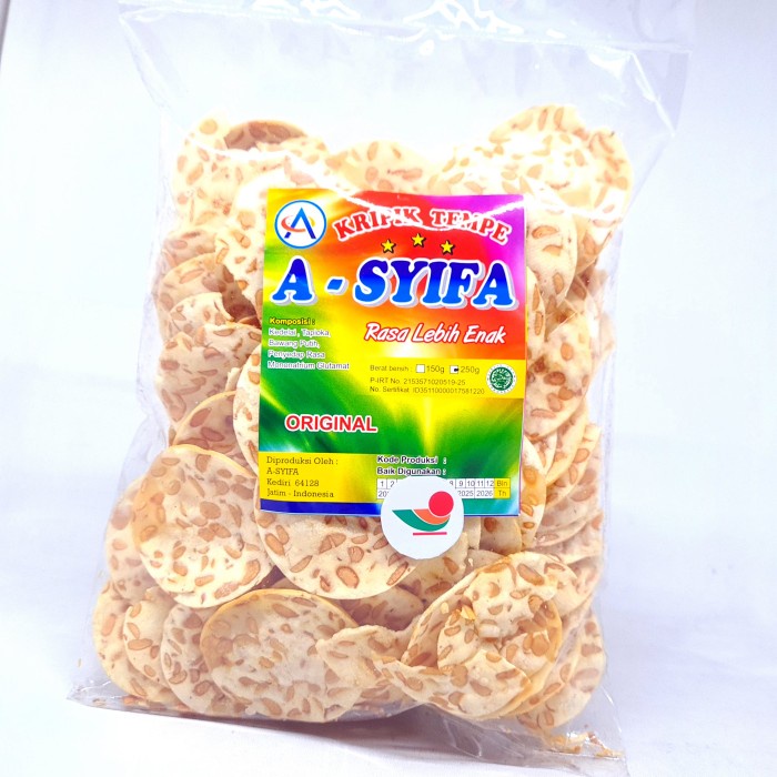 

A-SYIFA KERIPIK TEMPE SAGU 250gr | KRIPIK CAMILAN OVEN PANGGANG HALAL