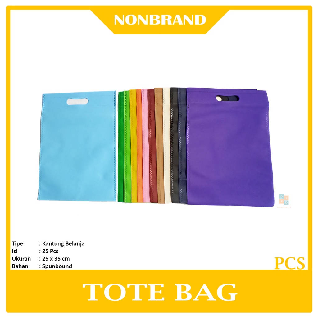 

PPID - Tote Bag Tas Belanja Spunbond Oval 25x35cm - Pcs