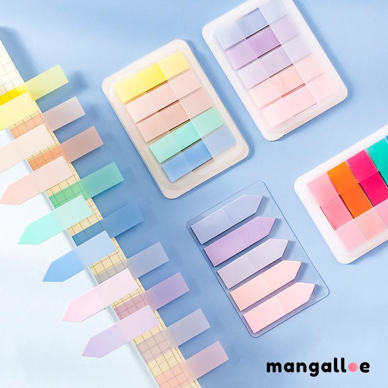 

✨COD Sticky Note Penanda Buku 100 Lembar Warna-warni Kotak Sticky Notes Stiker Penanda Indeks Tahan Air Warna Solid MG