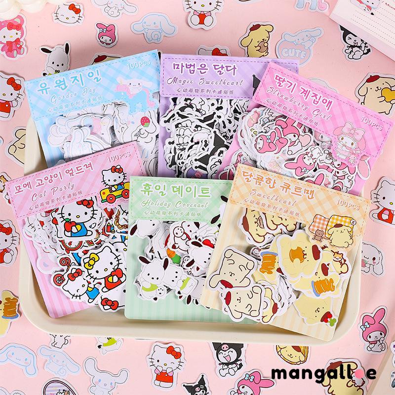 

Stiker Kartun Kreatif Stiker Seri Sanrio Stiker Dekoratif Notebook Lucu -MG