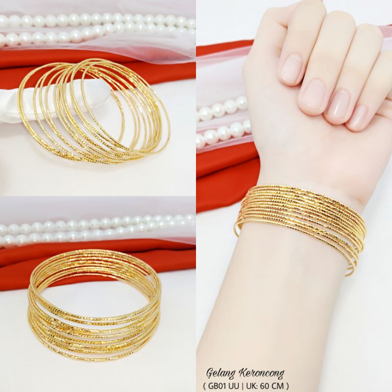 Gelang xuping / Gelang  keroncong 12 pcs Gb01LD-21 LI