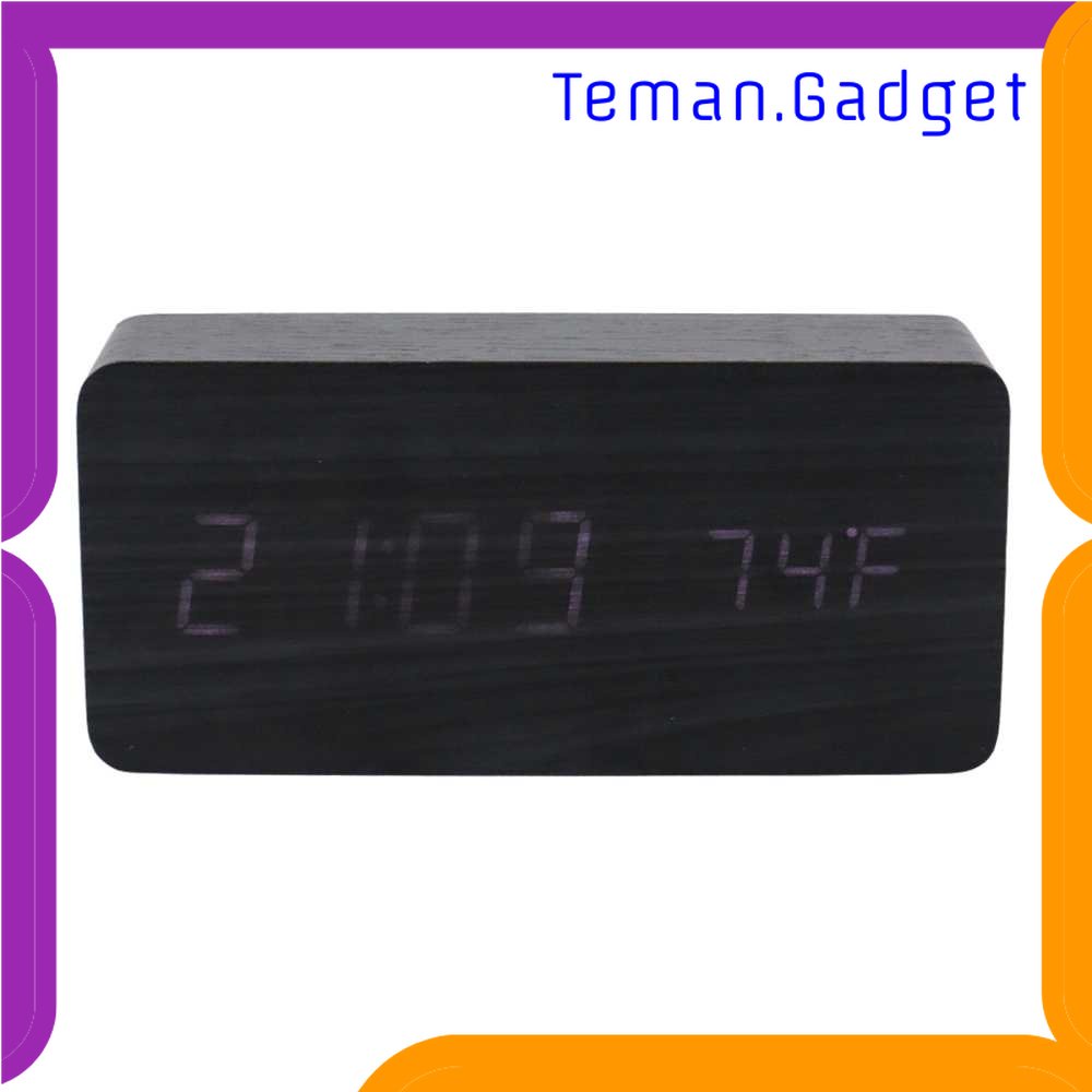 TG -  ART Jam Alarm LED Digital Wood Clock with Temperature