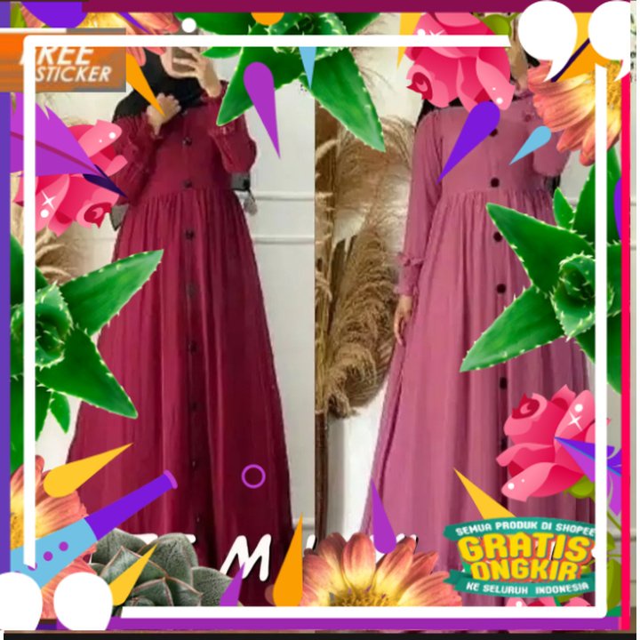 GAMIS ALESHA MODERN WANITA GAMIS ALESHA TERBARU GAMIS ALILA MAXI GAMIS ALILA ORI GAMIS ALILA SHARI G