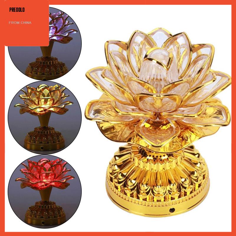 [Predolo] Lampu Lotus Lamp Light Portable Untuk Dekorasi Rumah Candi