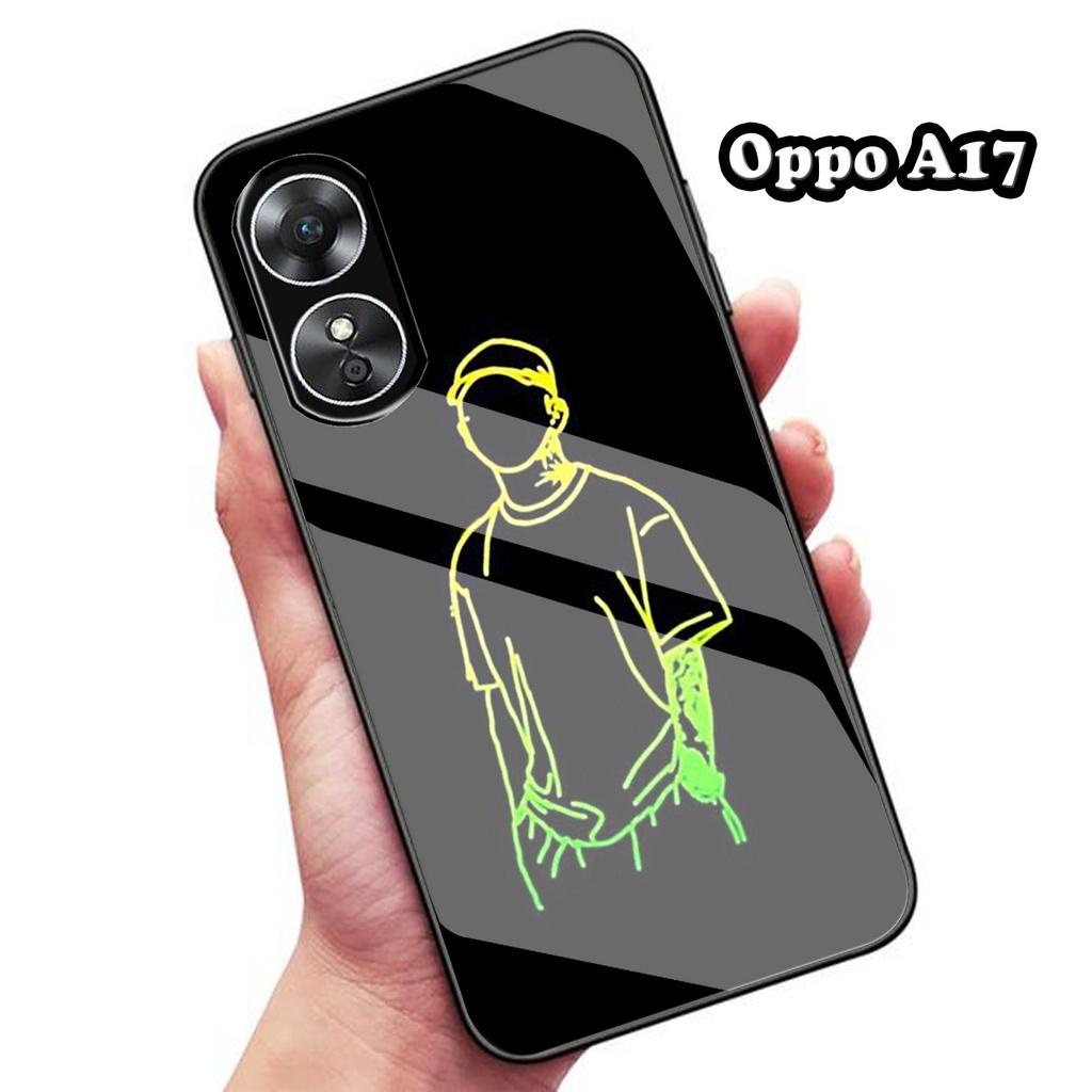 Elite-Store.ID (Q41) Softcase Oppo A17 A17k - Softcase Kaca Oppo A17 A17k  - Case Aesthetic Oppo A17 A17k  - Case keren Oppo A17 A17k  - Case cantik Oppo A17 A17k - Softcase keren hp Oppo A17 A17k PREMIUM-CASE