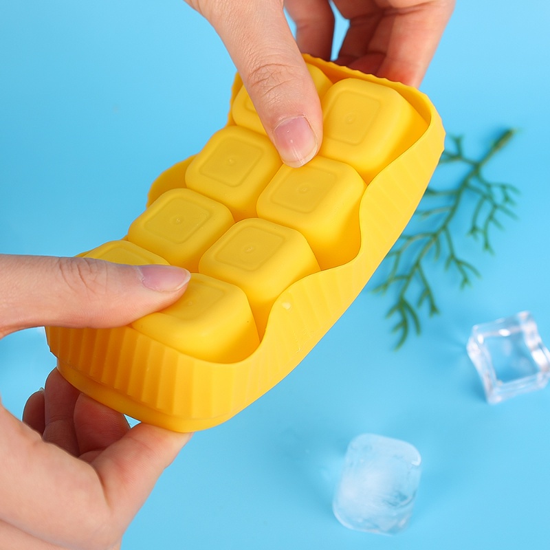 8kisi Cetakan Es Batu Plastik PP Food Grade Warna-Warni/Summer Ice Cube Freezing Tray Untuk Cocktail Jus Buah