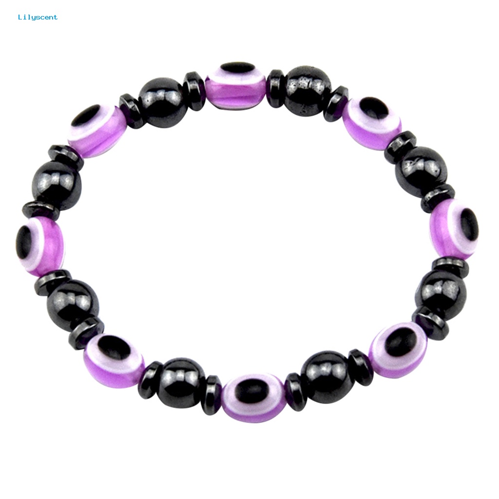 Lilyscent Hematite Stretch Bangle for Club Magnetic Bracelet Magnetik