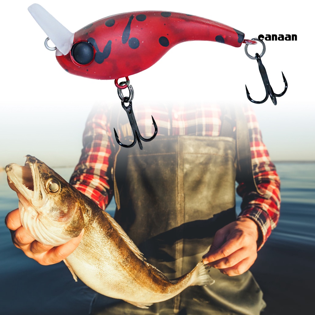 Cnn-7.4g Umpan Pancing Bentuk Hidup Tahan Air Buatan Pengerjaan Halus Pemasangan Mudah Tenggelam Crankbait 3D Mata Realistis Umpan Pancing Untuk Pecinta Memancing