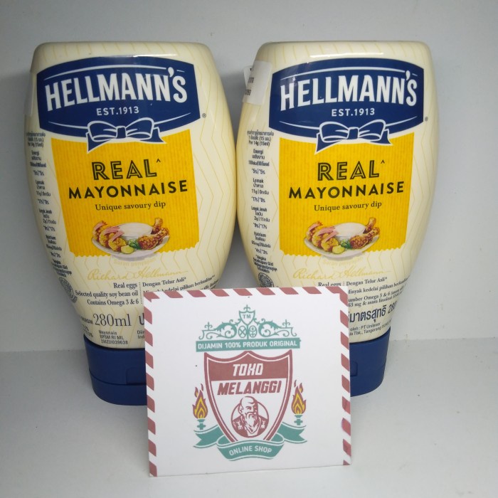 

[Ready-Stock] Hellmann's Real Mayonnaise 280 ml | Hellmanns Mayonais 280 gr