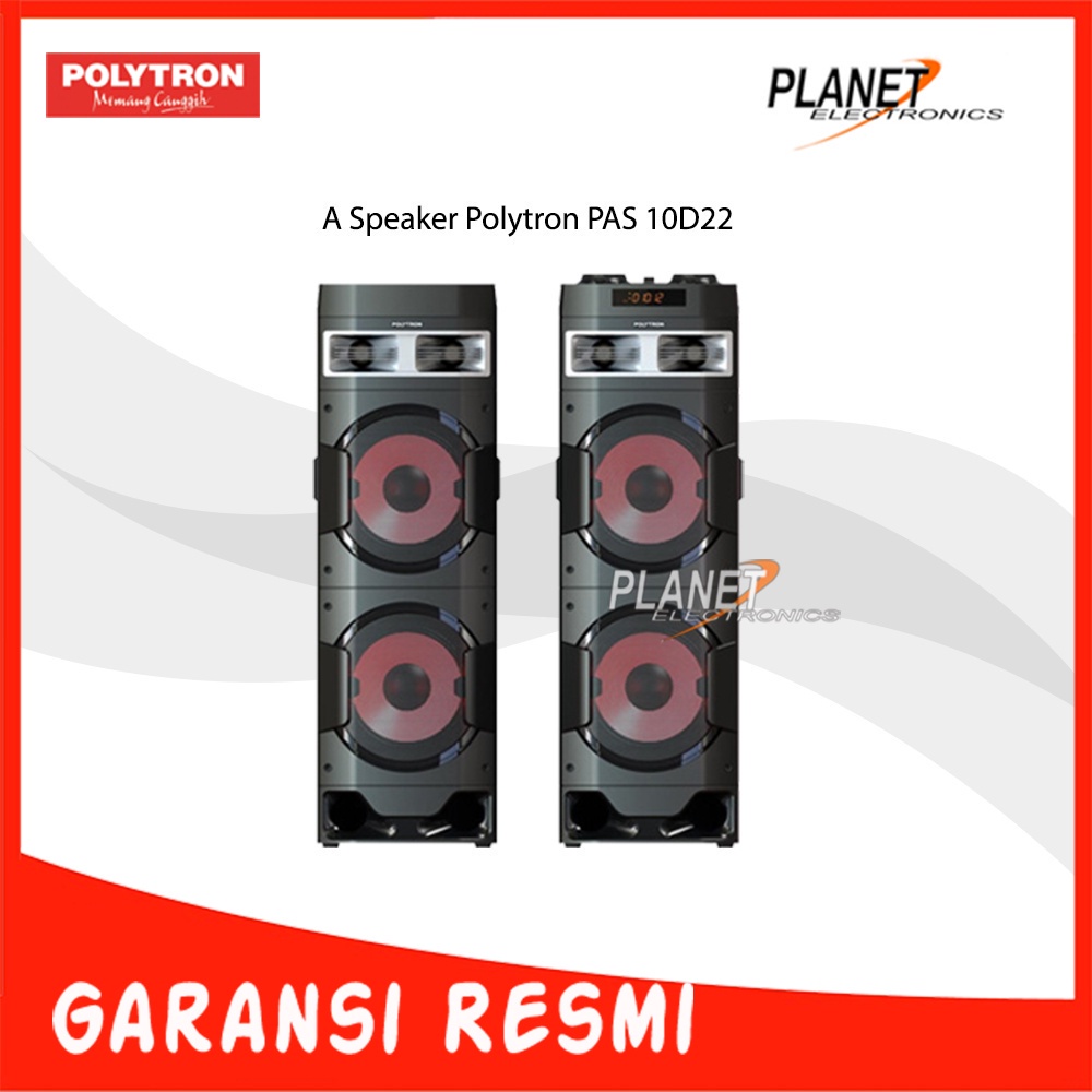 Speaker Aktif POLYTRON Bluetooth  Karaoke 10 Inch PAS 10D22 /10DF22