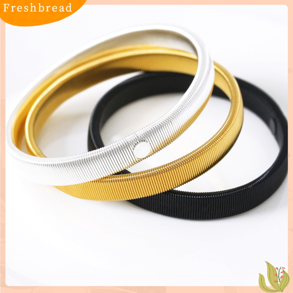 &lt; Freshbread &gt; Pria Elastis Logam Anti-Slip Arm Band Sleeve Holder Bracelets Stretch Bangle