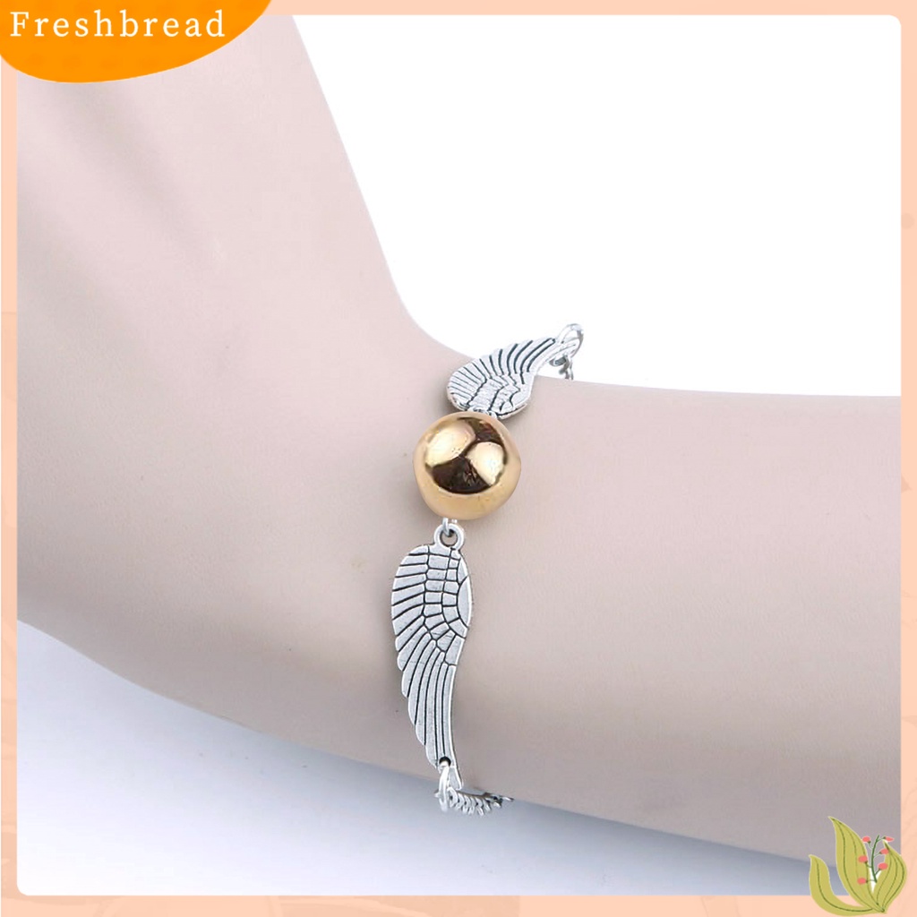 &lt; Freshbread &gt; Unisex Magic Academy Film Gaya Sayap Liontin Gelang Bangle Perhiasan Aksesori