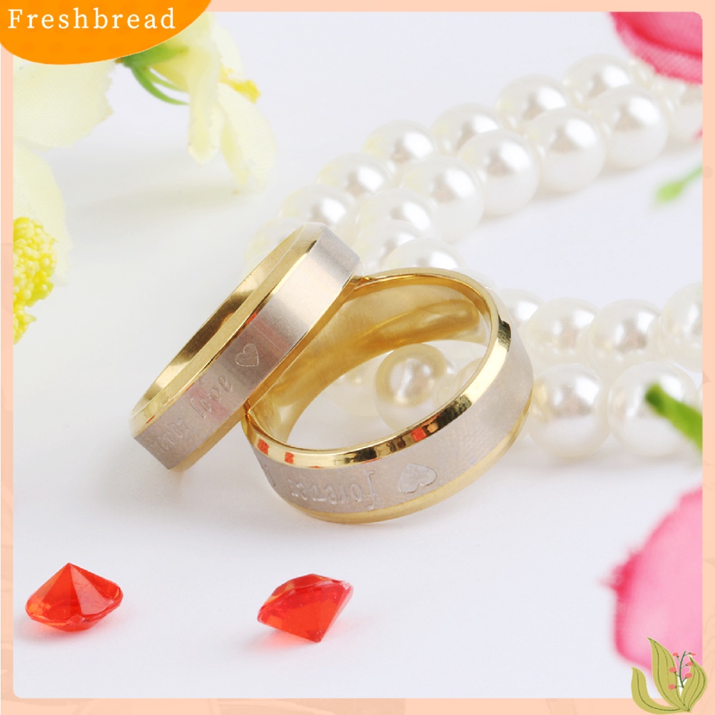 &lt; Freshbread &gt; Heart Ring Hias Nyaman Tidak Bau Pasangan Serasi Janji Cincin Untuk Hadiah Ulang Tahun