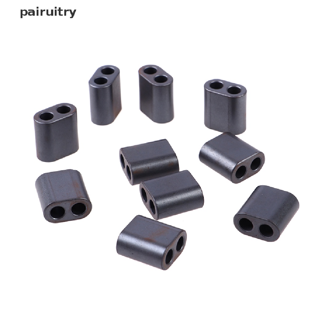 Prt 10pcs RF Ferrite Core Lubang Ganda RF Magnet RF Aksesoris 13.5 * 7.5 * 14mm PRT