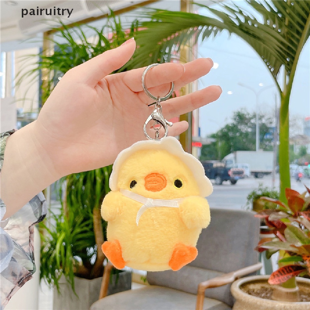 Prt Liontin Tas Ayam Kuning Kecil Yang Lucu Mainan Mewah Boneka Netred Chick Keychain Hadiah PRT