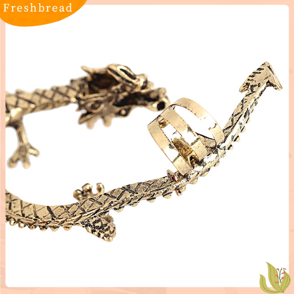 &lt; Freshbread &gt; 1Pc Cincin Telinga Tahan Lama Hadiah Yang Sempurna Nyaman Diukir Anting Cuff Klip Untuk Wanita