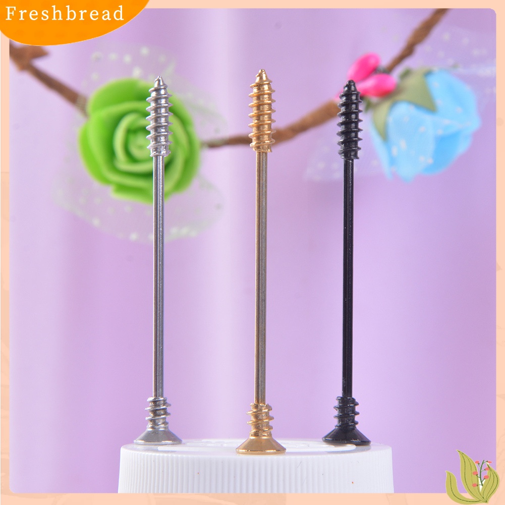 &lt; Freshbread &gt; Wanita Sekrup Perancah Industri Bar Telinga Tulang Rawan Helix Barbel Piercing Perhiasan