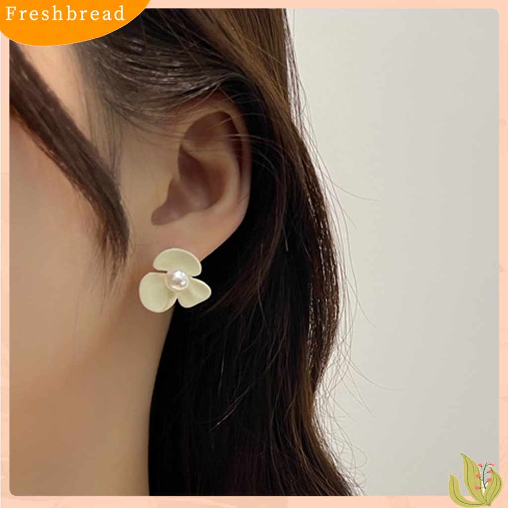 &lt; Freshbread &gt; 1pasang Klip Telinga Pengerjaan Halus Semua Pertandingan Menarik Eye-catching Shiny Dress Up Sederhana Indah Anting-Anting Aksesoris Untuk Kehidupan Sehari-Hari