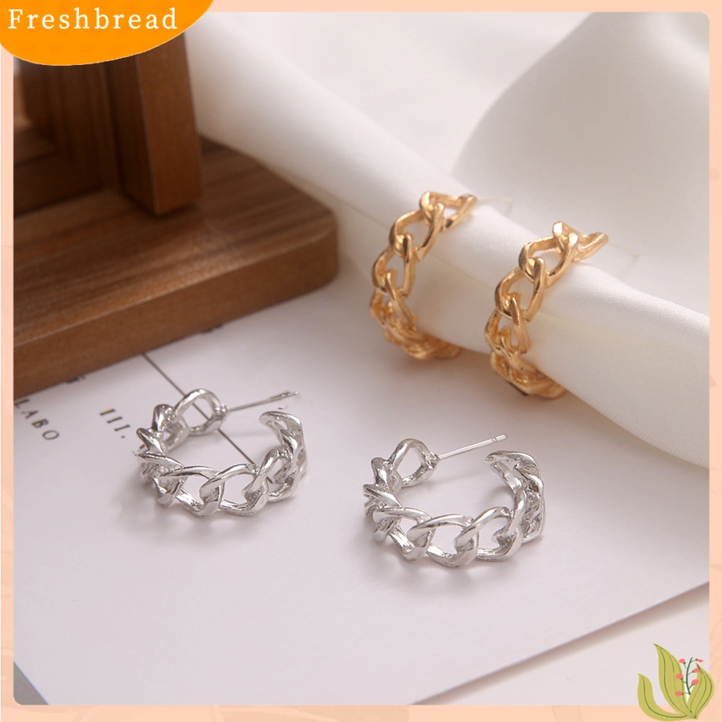 &lt; Freshbread &gt; Wanita Anting Tusuk Telinga Hollow Gothic Hias Retro Kokoh Untuk Pergi Jalan