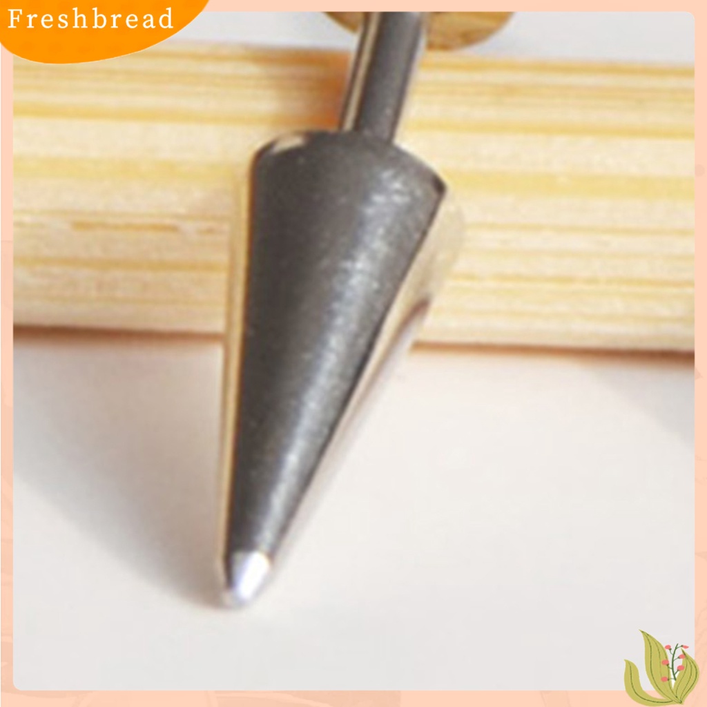 < Freshbread > 1pasang Stud Earring Pengerjaan Halus Wanita Aksesoris Portable Unisex Double Rivet Spike Earrings Untuk Pub
