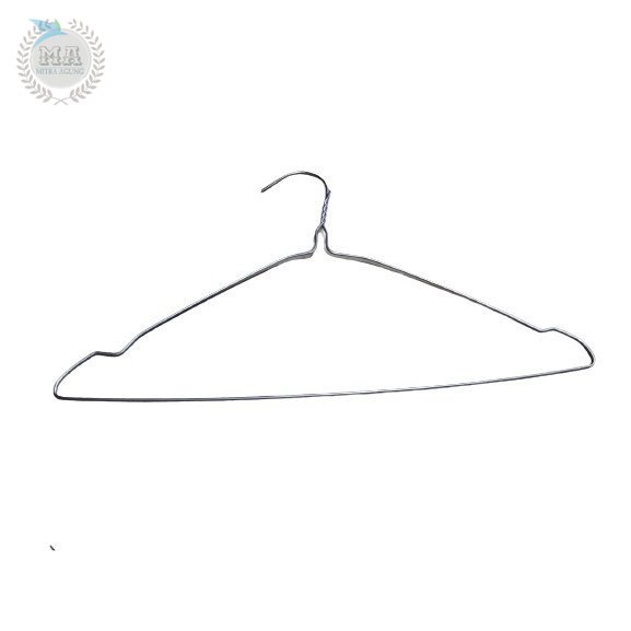 Hanger Kawat Gantungan Jemuran Baju Celana Per 10 Pcs Anti Karat OLS HANGER KAWAT STAINLESS GANTUNGAN BAJU ISI 10 PCS [COD]