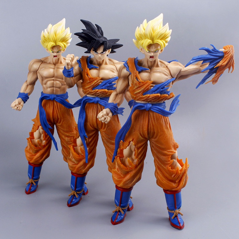 33cm Anime Dragon Ball Figure GK Super Saiyan Son Goku Vegeta PVC Model Ornamen Mainan Tokoh Anime Untuk Mainan Anak