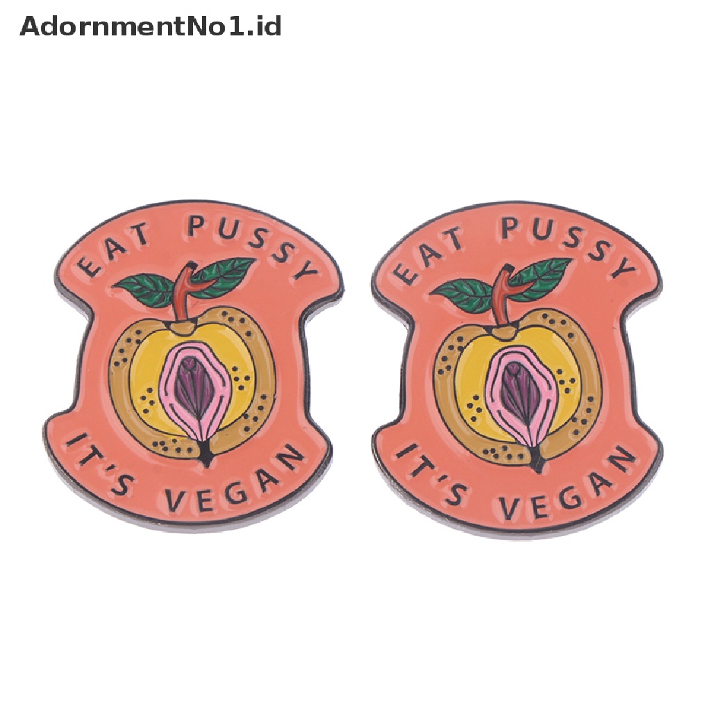 [AdornmentNo1] Vegan Feminist Bros Enamel Pin Kartun Logam Bros Fashion Kerah Lencana [ID]