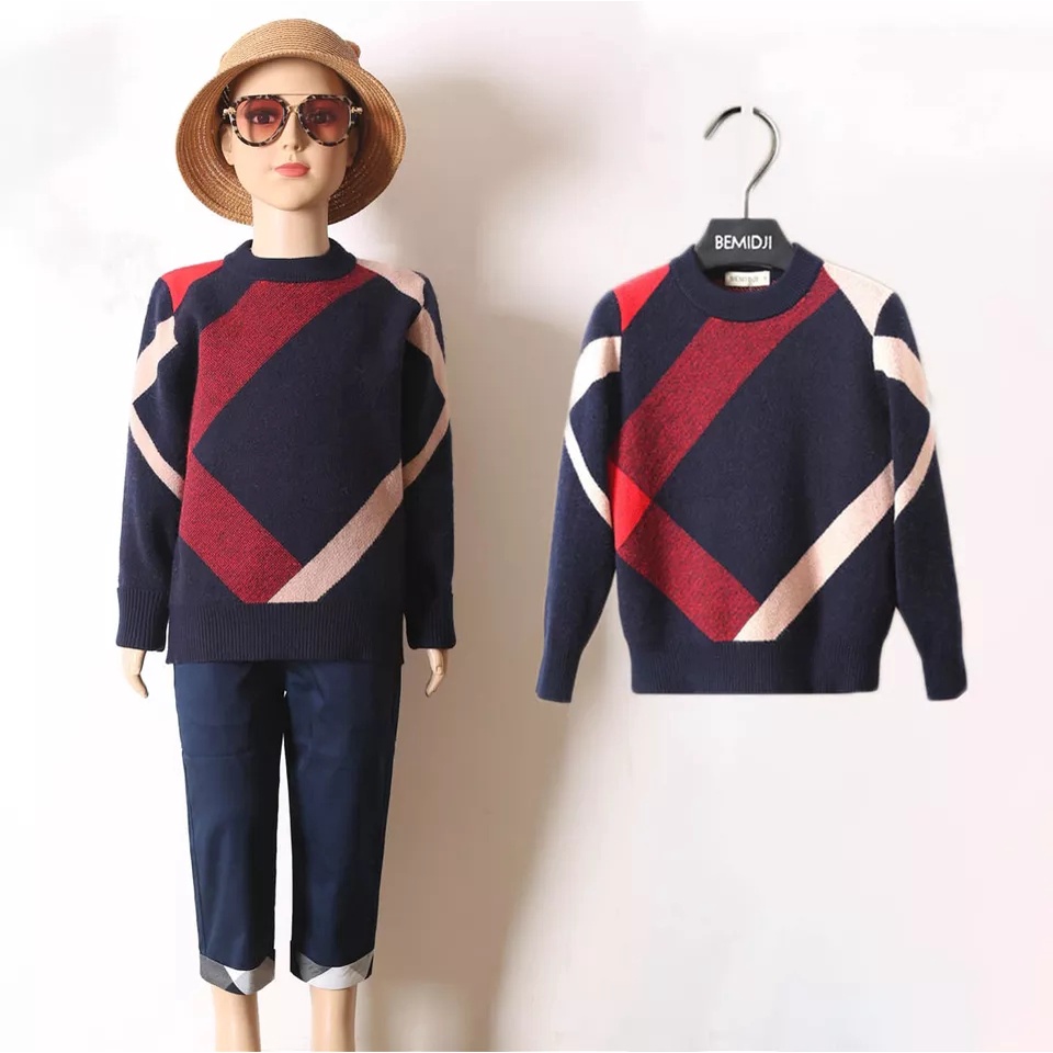 Tokomilkan - Barisu Sweater Kids |Atasan Rajut Tebal Premium Anak  Perempuan Usia 5-9 Tahun