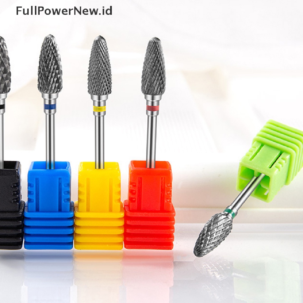 Power Carbide Tungsten Nail Drill Bit Manicure Drill Untuk Milling Cutter Kikir Kuku ID