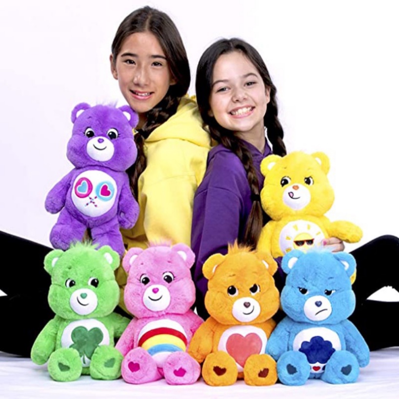 [2023New] 22cm Lucu Magic Love Bear Boneka Perawatan Beruang Beruang Pelangi Beruang Kartun Beruang Mewah Boneka Liburan Anak Mainan Mewah