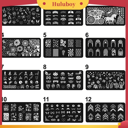 {In Stock} Nail Art Printing Gambar Polish Stamp Plate Scraper Stamper Manicure DIY Template
