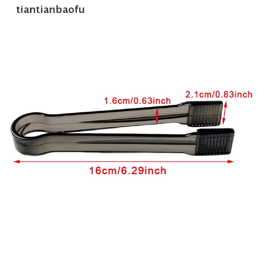 [tiantianbaofu] 1pc Penjepit Es Dapur Plastik Food Serving Tong Cube Sugar Clip Grabber Boutique