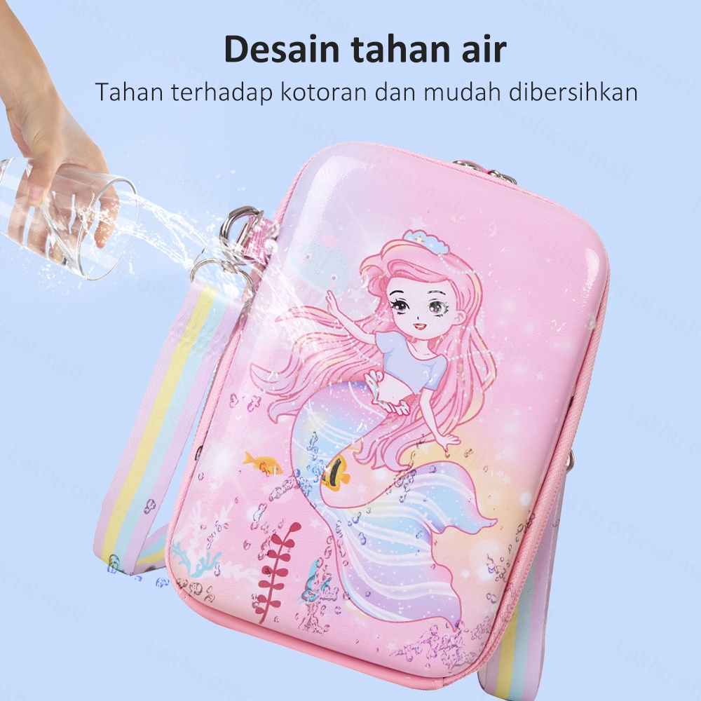 Lakhu Tas Selempang Anak Sling Bag Hardcase Perempuan Lucu