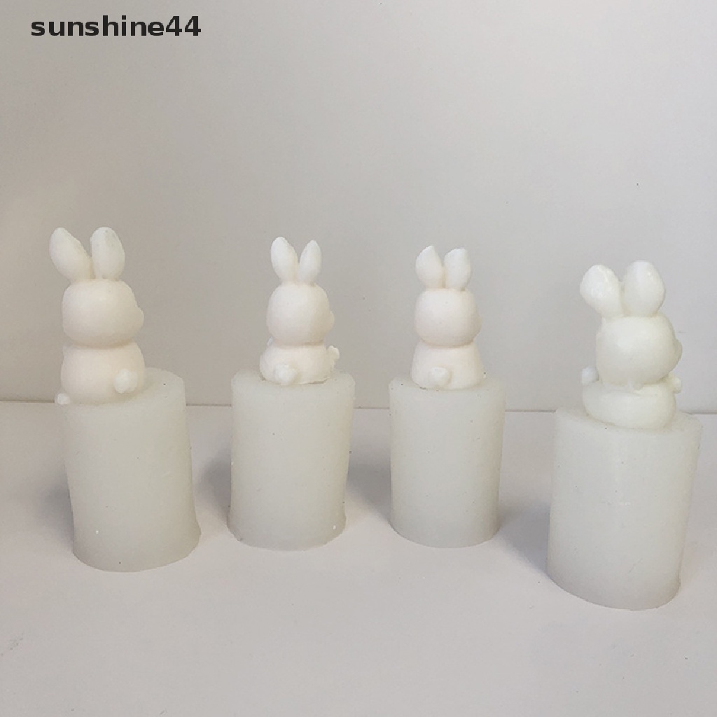 Sunshine Easter Cute Rabbit Silicone Mold DIY Cetakan Kue Coklat Dekorasi Kue ID