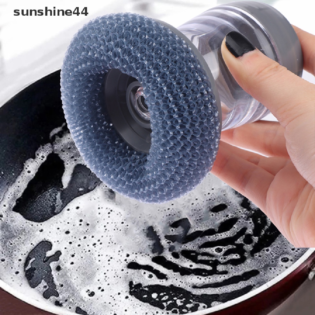 Sunshine Sikat Pembersih Dispenser Sabun Otomatis Push type Soap Dish Washing Cleaner ID
