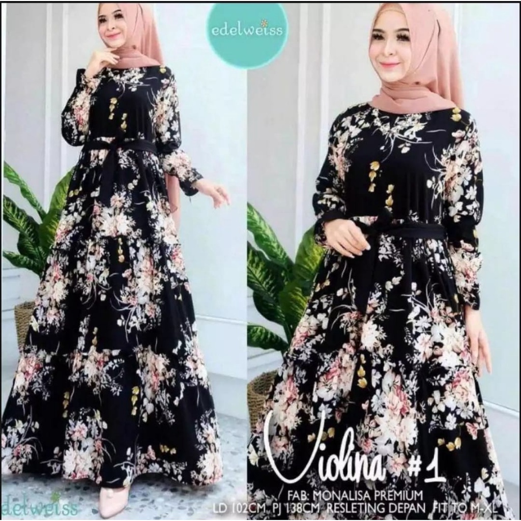 Ready Stock ✅ Dress Muslim Super Gamis Sakura Katun Jepang Maxi Dewasa Jumbo Kekinian 2021 Baju Gami