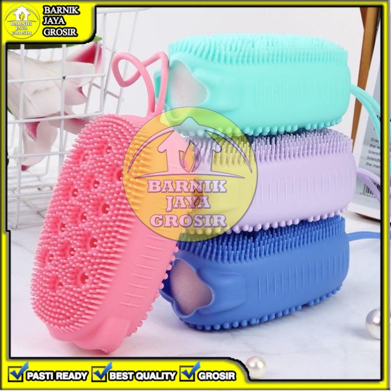 [BJG] SIKAT SPON SPONS SILIKON BADAN MANDI OVAL PEMBERSIH DAKI KOTORAN TUBUH VIRAL MURAH