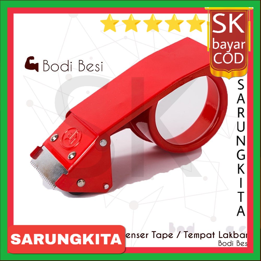 

Dispenser Tape Tempat Pemotong Lakban Bodi Besi Tajam MURAH SARUNGKITA
