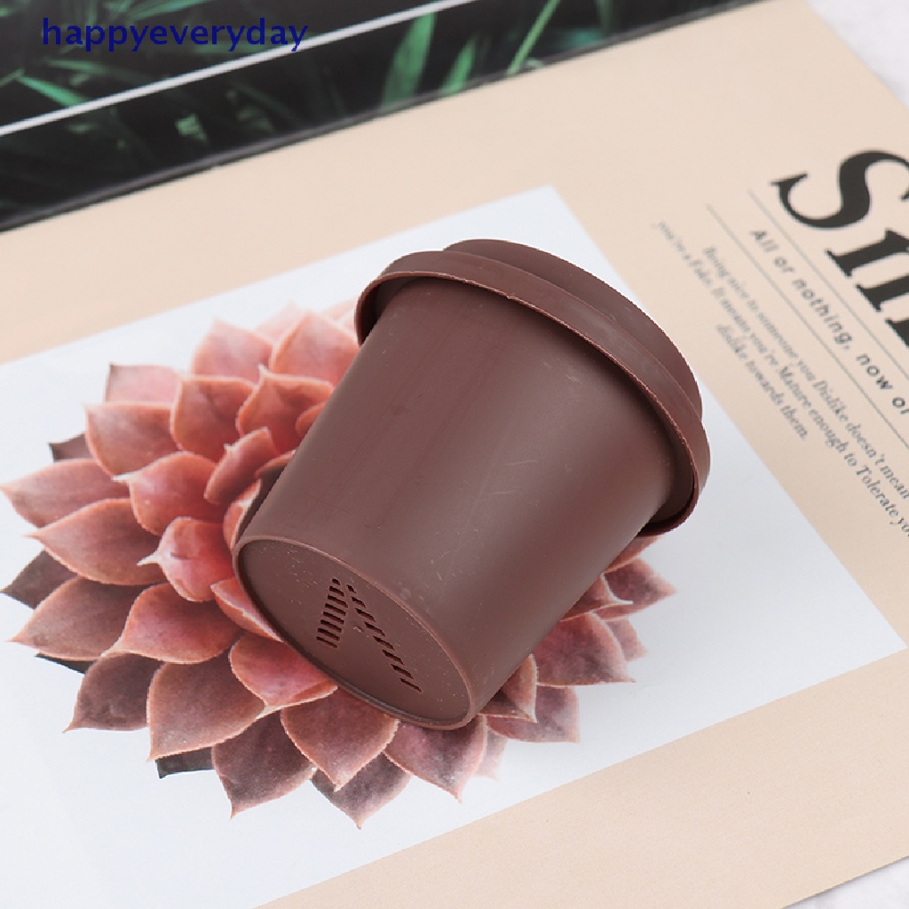 [happy] Gelas Kopi Spons Stand Tempat Penyimpanan Makeup Puff Holder Kosong Kosmetik Dry Box [ID]