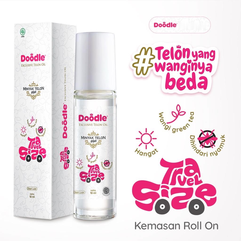 ★ BB ★ Doodle Minyak Telon Plus Roll On Travel Size 10ml