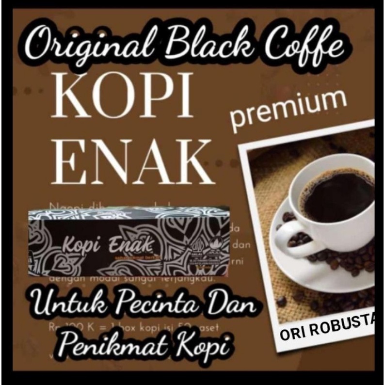 

Kopi Enak Kopi Robusta Murni Eceran 1 Sachet