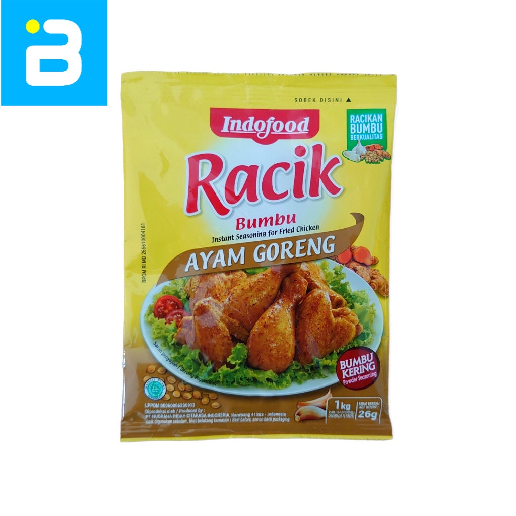 

Indofood Racik Bumbu Ayam Goreng 26 G
