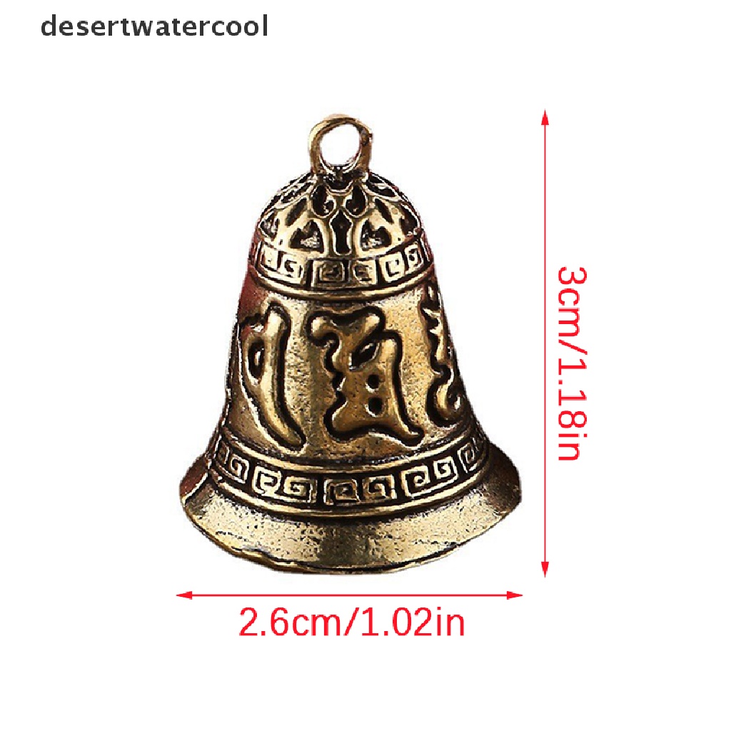 Deid Vintage Kuningan Buddhisme Tibet Enam Kata Mantra Bell Gantungan Kunci Liontin Gantungan Kunci Mobil Cincin Gantung Liontin Perhiasan Martijn